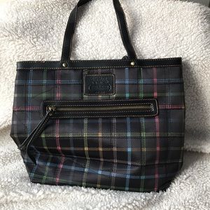 Black Plaid Coach Purse